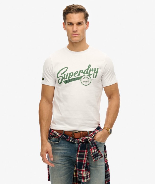 superdry Vintage Scripted College T-Shirt