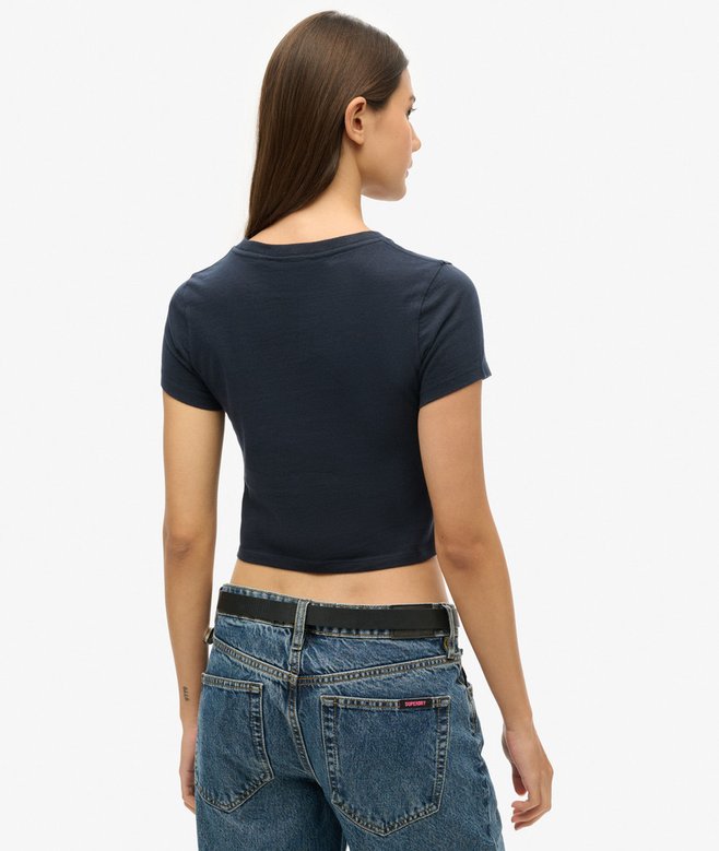 Superdry Vintage Stripe Crop T-Shirt