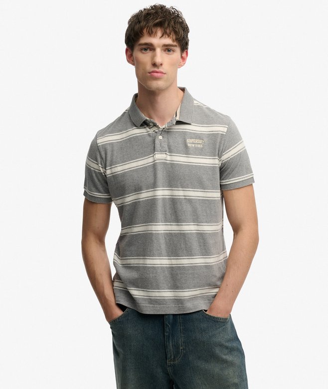 Superdry Vintage Stripe Jersey Polo Shirt
