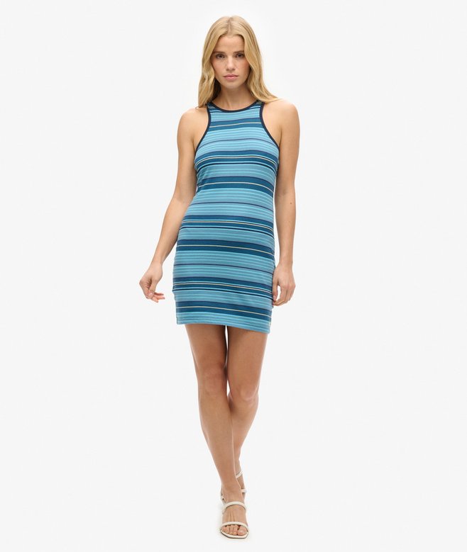 superdry Vintage Stripe Racer Dress