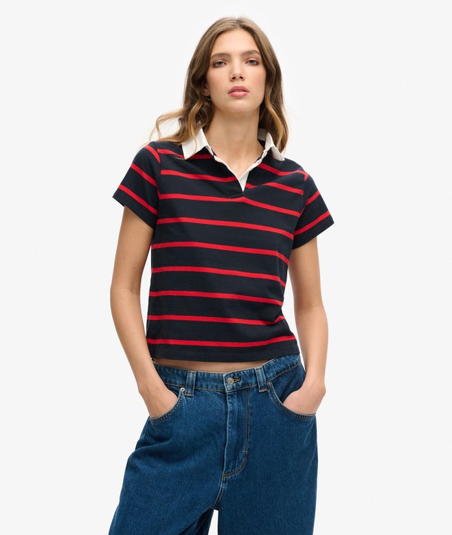 superdry Vintage Stripe Rugby Top