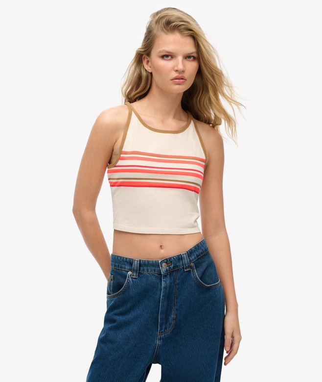 superdry Vintage Stripe Surf Tank Top