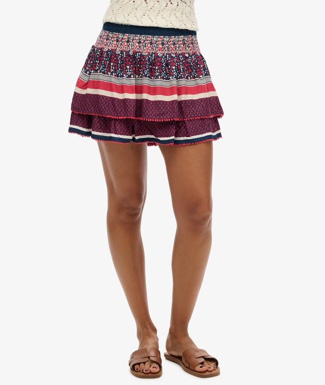 Superdry Vintage Tiered Mini Skirt