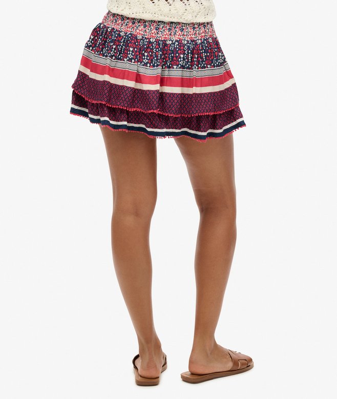 Superdry Vintage Tiered Mini Skirt