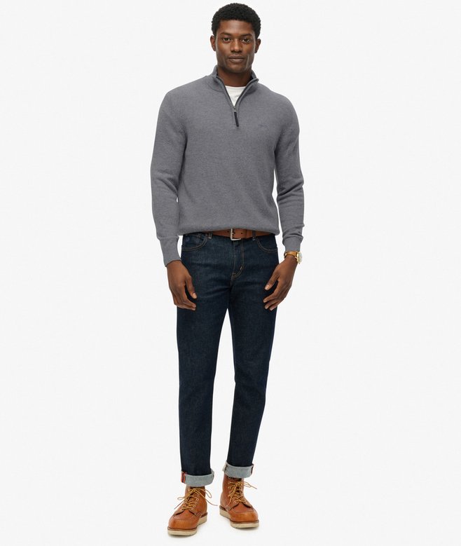 Superdry Wool Blend Half Zip Jumper