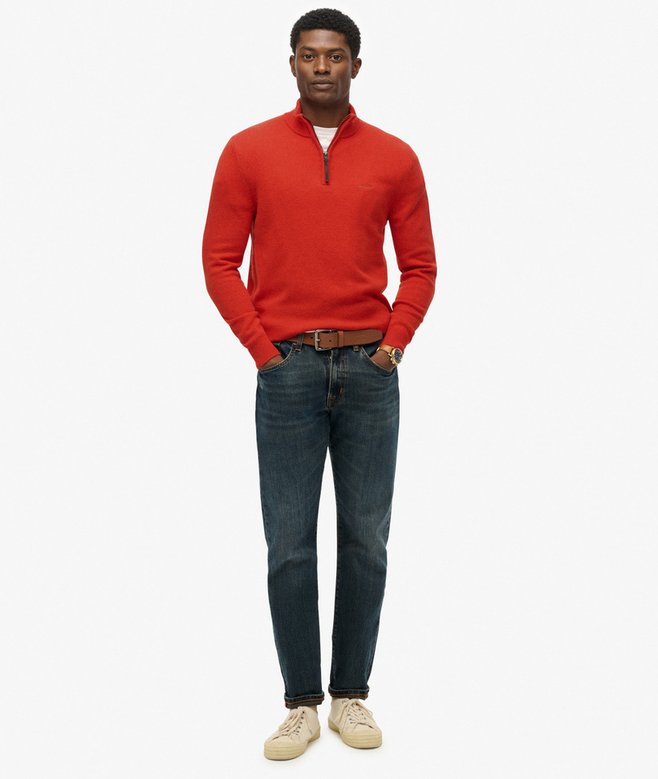 Superdry Wool Blend Half Zip Jumper