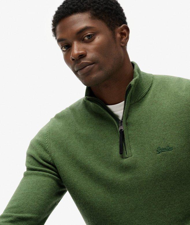 Superdry Wool Blend Half Zip Jumper
