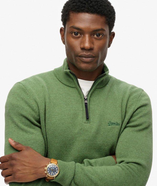 Superdry Wool Blend Half Zip Jumper