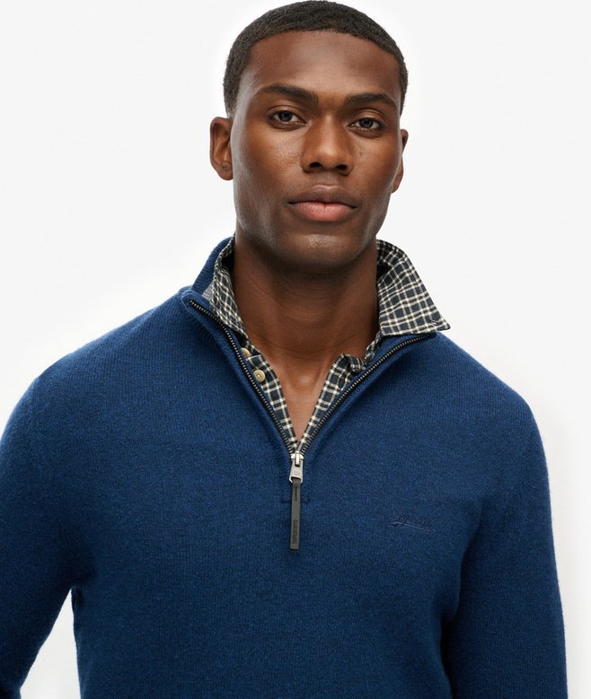 Superdry Wool Blend Half Zip Jumper