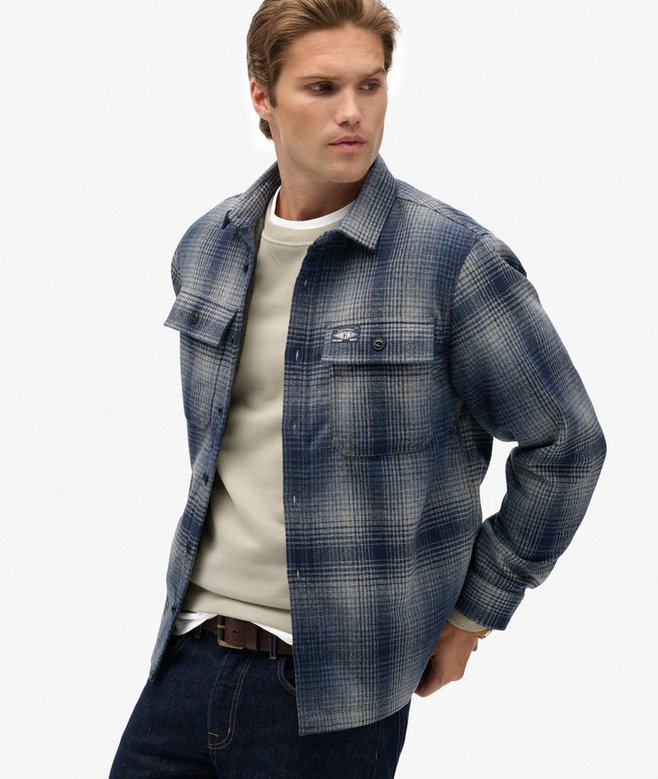 superdry Wool Blend Miller Overshirt