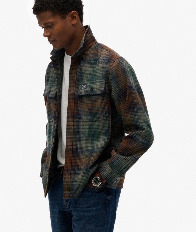 superdry Wool Blend Miller Overshirt
