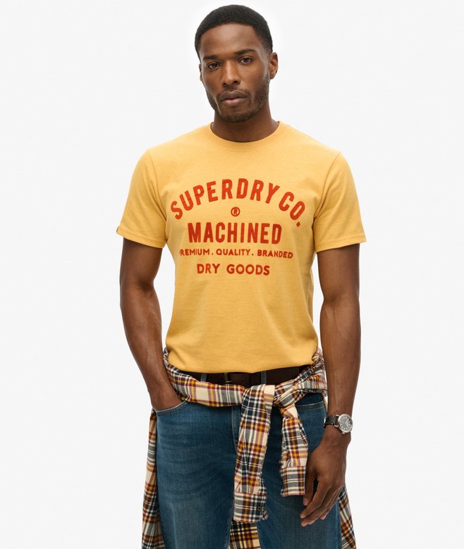 superdry Workwear Flock Graphic T-Shirt