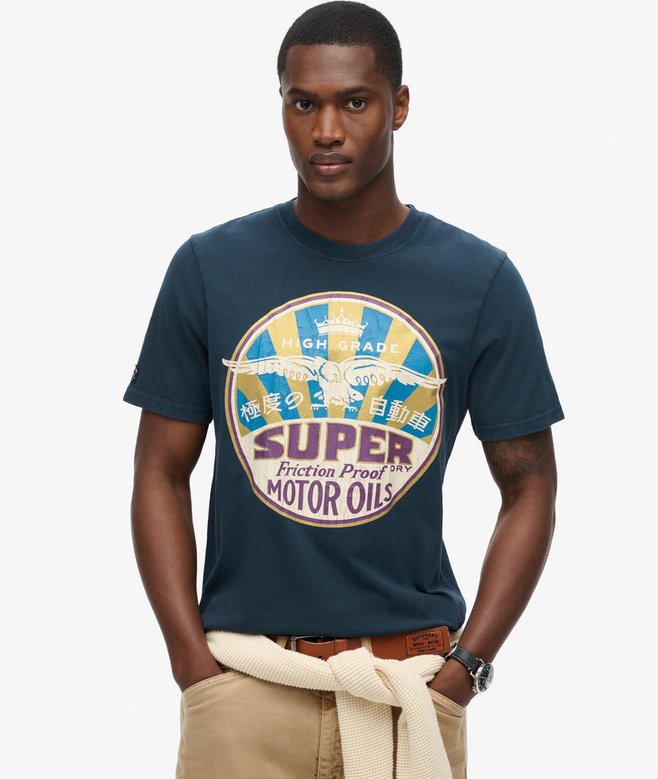 superdry Workwear Gasoline Graphic T-Shirt