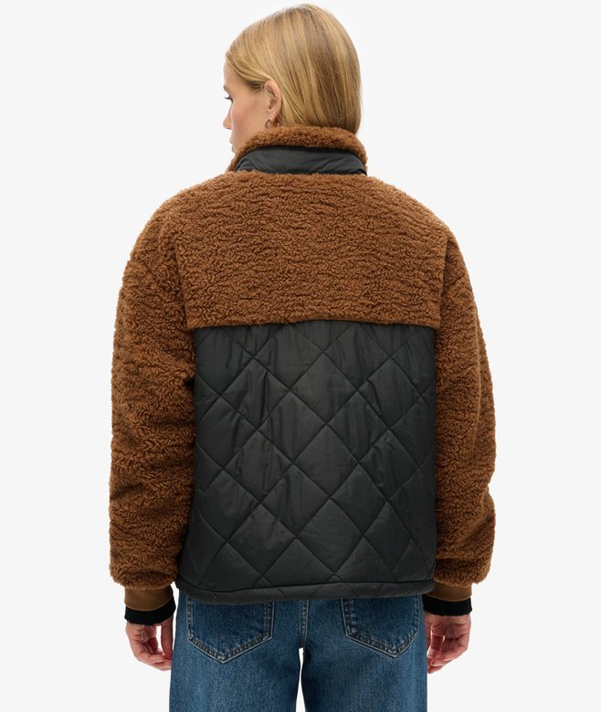 Superdry Workwear Sherpa Fleece Hybrid Jacket