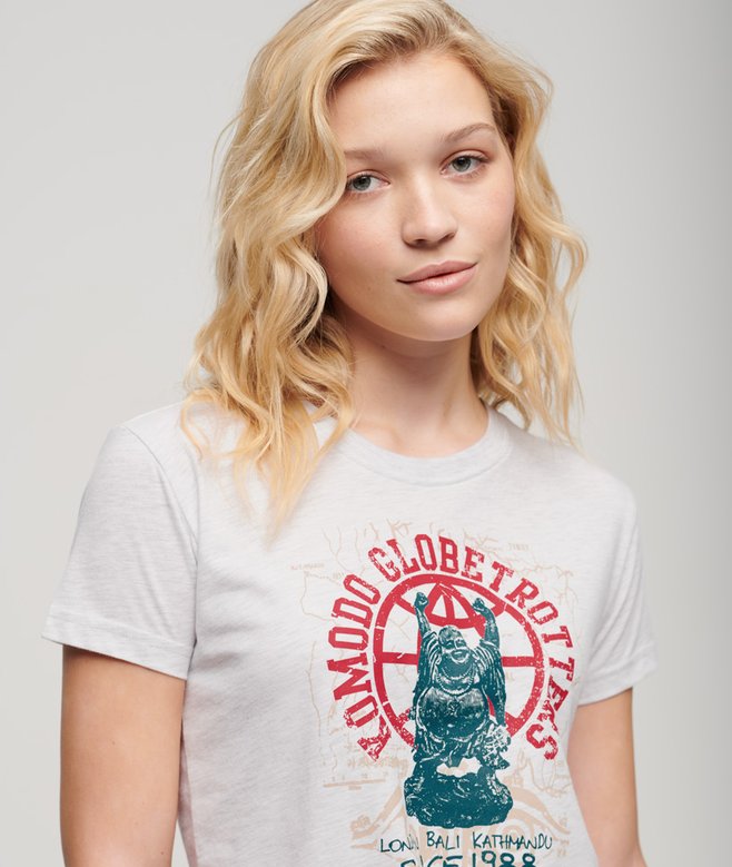 Superdry Superdry X Komodo Globetrotter Fitted T-Shirt
