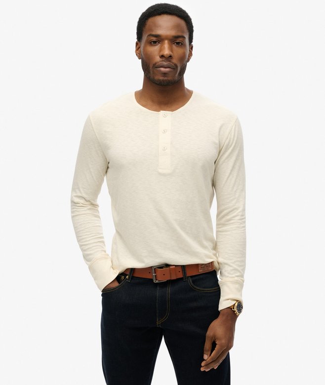 superdry The Merchant Store - Grandad Lightweight Top