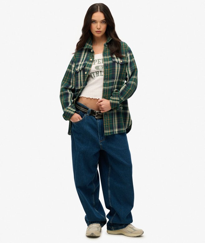 Superdry The Merchant Store - Oversized Heavy Checked Shirt