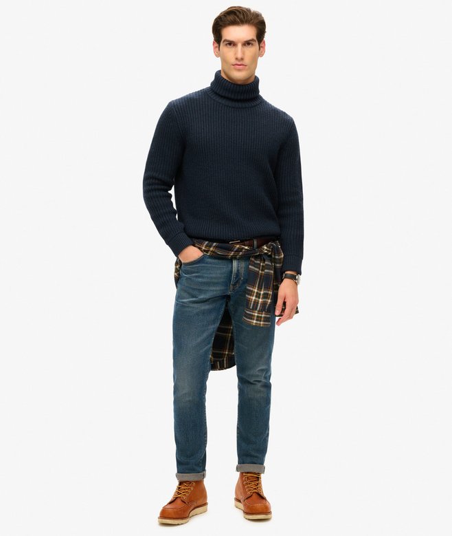 Superdry The Merchant Store - Textured Roll Neck Jumper