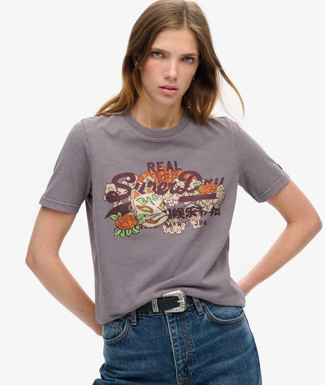 superdry Tokyo Vintage Logo Graphic Relaxed T-Shirt