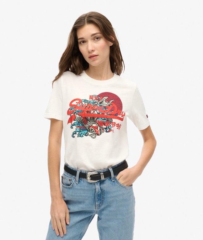 superdry Tokyo Vintage Logo Graphic Relaxed T-Shirt